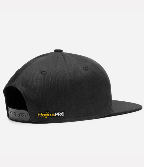 Gorro color negro bordado